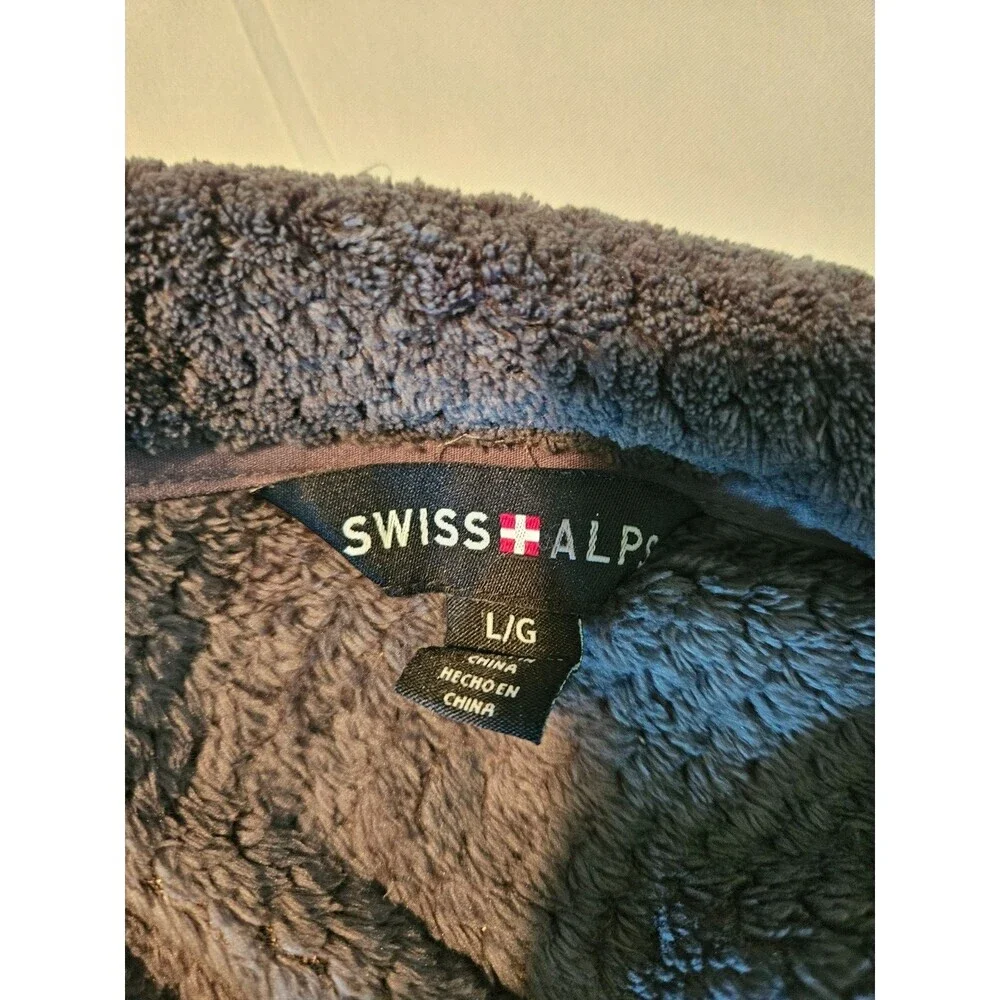 Women’s Swiss Alps Fleece Jacket Size Large , Color‎ Gray